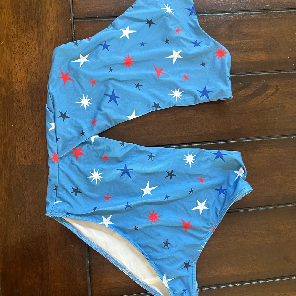 Beach Riot Blue and White One Piece Swimsuit - Picture 2 of 4